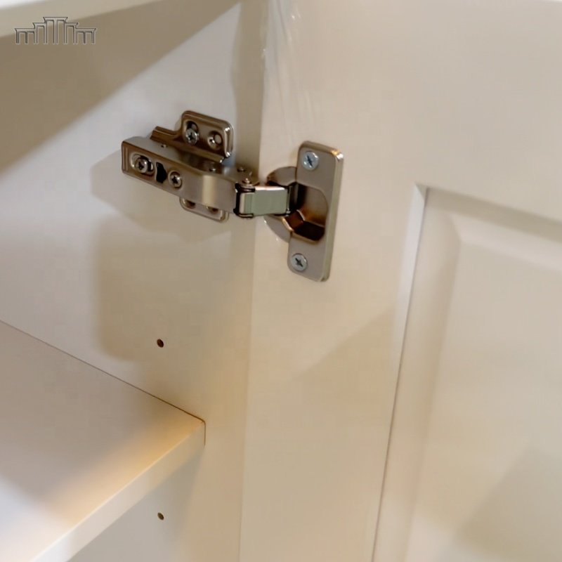 China Factory Various Styles Spray Paint Shaker Kitchen Door & Drawer Base Cabinets With DTC Soft Close Door Hinge Drawer Glide