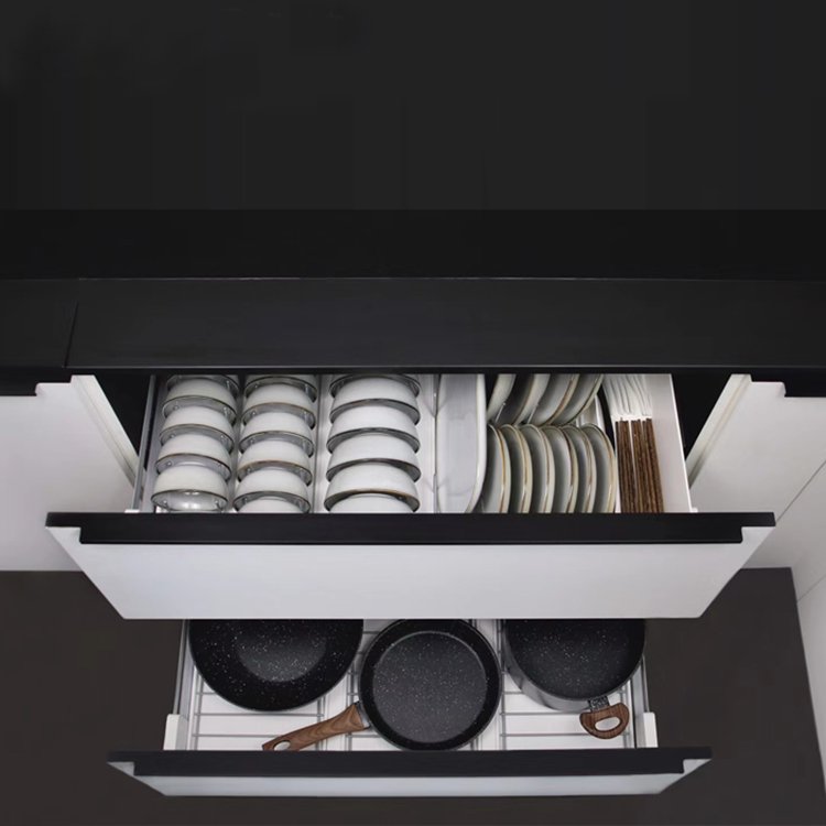 Pretty design pull out basket drawers stainless steel kitchen cabinet organizers