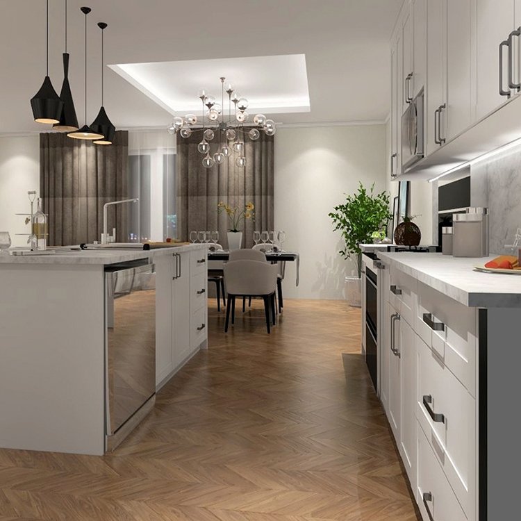 Prodeco Contemporary Mahogany Solid Wood Kitchen Cabinets Design Joniery