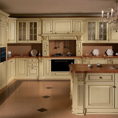 Factory Price Classical Solid Wood Kitchen Design With Island Wholesale Kitchen Cabinet