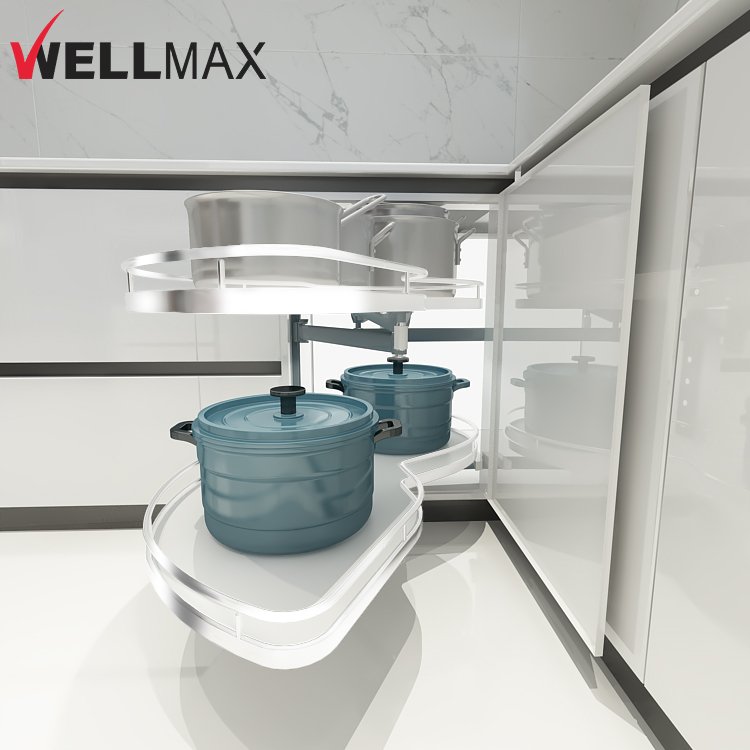Kitchen Cabinet Door Pull Out Storage Corner kitchen magic corner basket Tray Magic Corner Kitchen Furniture Basket Drawers