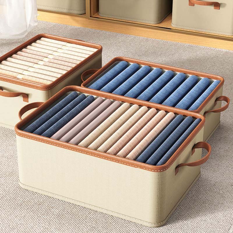 foldable clothes organizer storage box&bin wardrobe drawer organizer for clothes jeans closet storage
