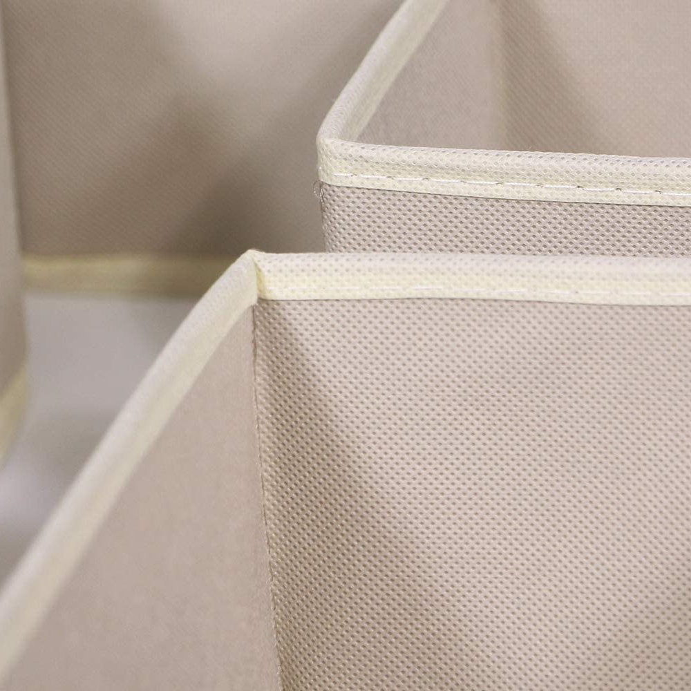 Foldable Cloth Storage Box Closet Dresser Drawer Organizer Fabric Baskets Bins Containers Divider for Clothes Underwear Bras Soc