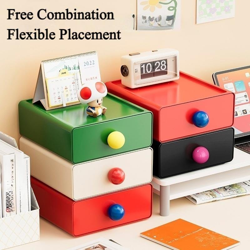 Desktop Storage Box Sundries Stationery Cute Box Desk Storage Cosmetics Workstation Organization Artifact Storage Basket