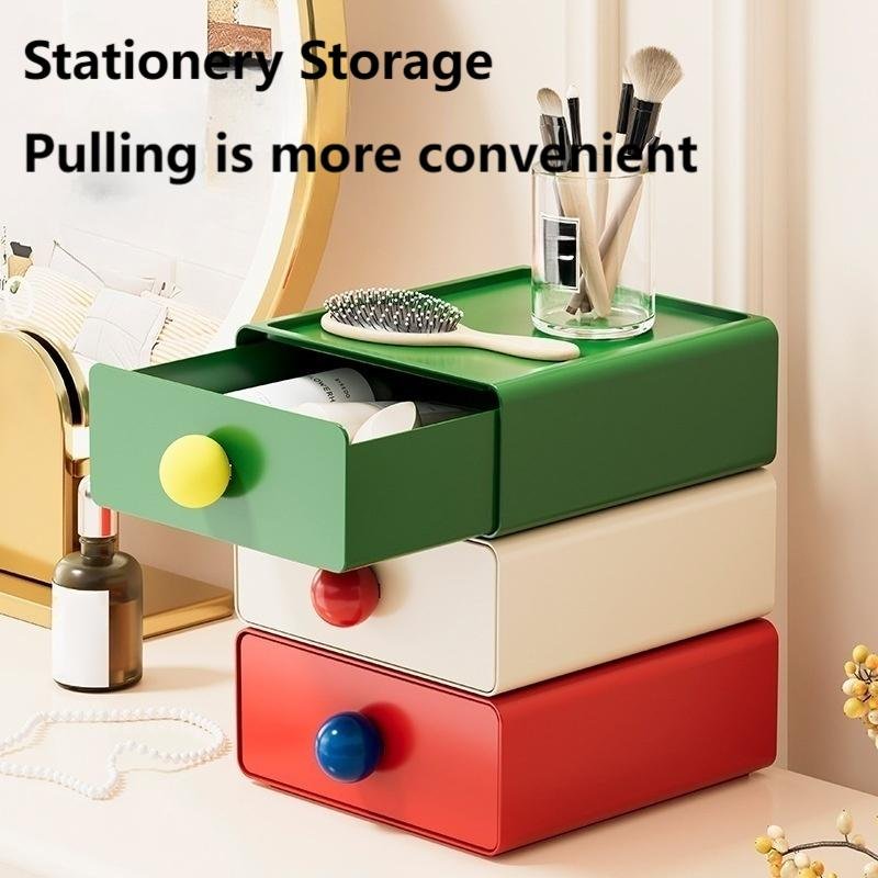 Desktop Storage Box Sundries Stationery Cute Box Desk Storage Cosmetics Workstation Organization Artifact Storage Basket