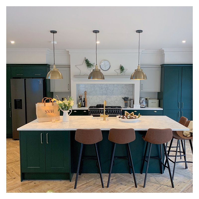 MDF Compact Luxury Flat Pack Commercial Fitted Shelving Tall Modern Smart Kitchen Storage Cabinet Pantry Kitchen Set Units