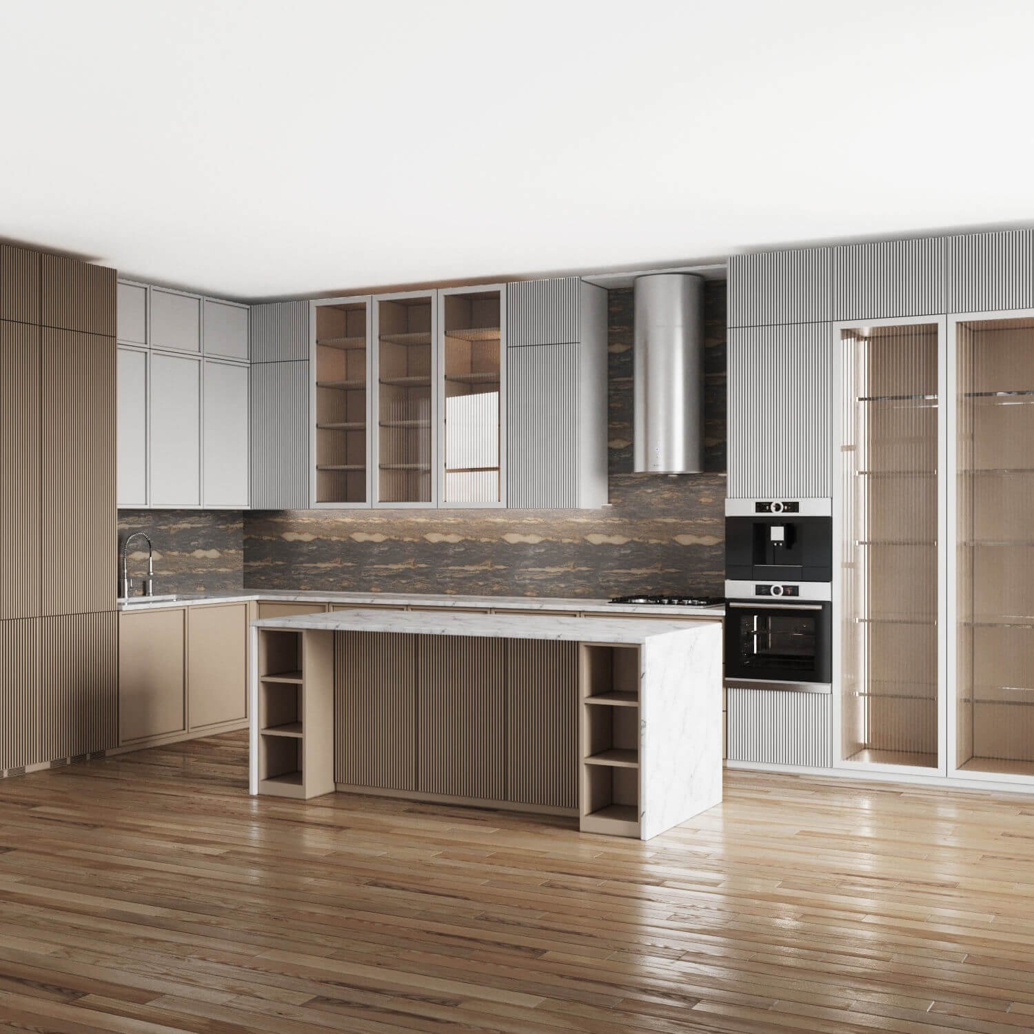 PA China luxury solid wood pvc kitchen cabinets with sink designs cuisine