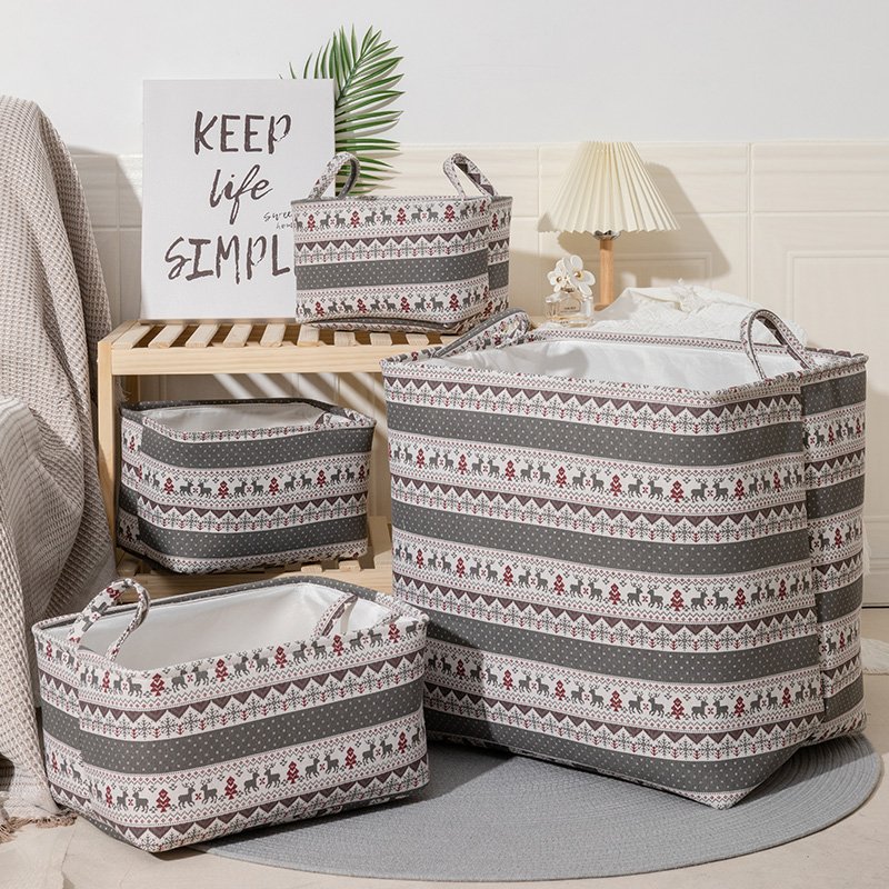 Woven Cotton Rope Plant Storage Wooden Craft Drawers Paper Mat Cloth Basket For Babys Canasta De Beb