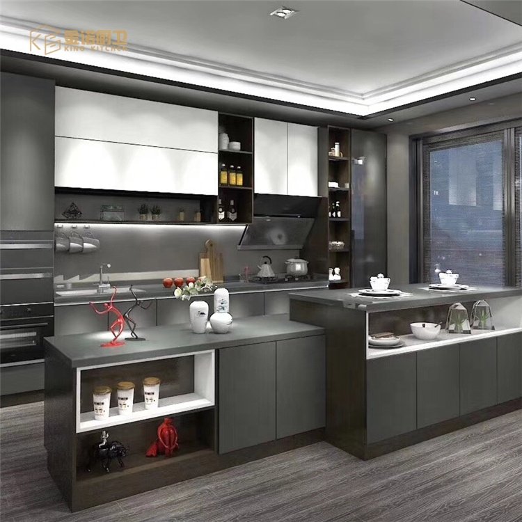 2021 inox kitchen stainless steel kitchen cabinet for house use