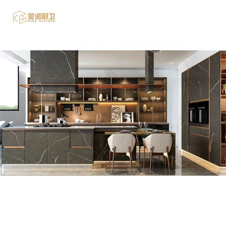2021 inox kitchen stainless steel kitchen cabinet for house use