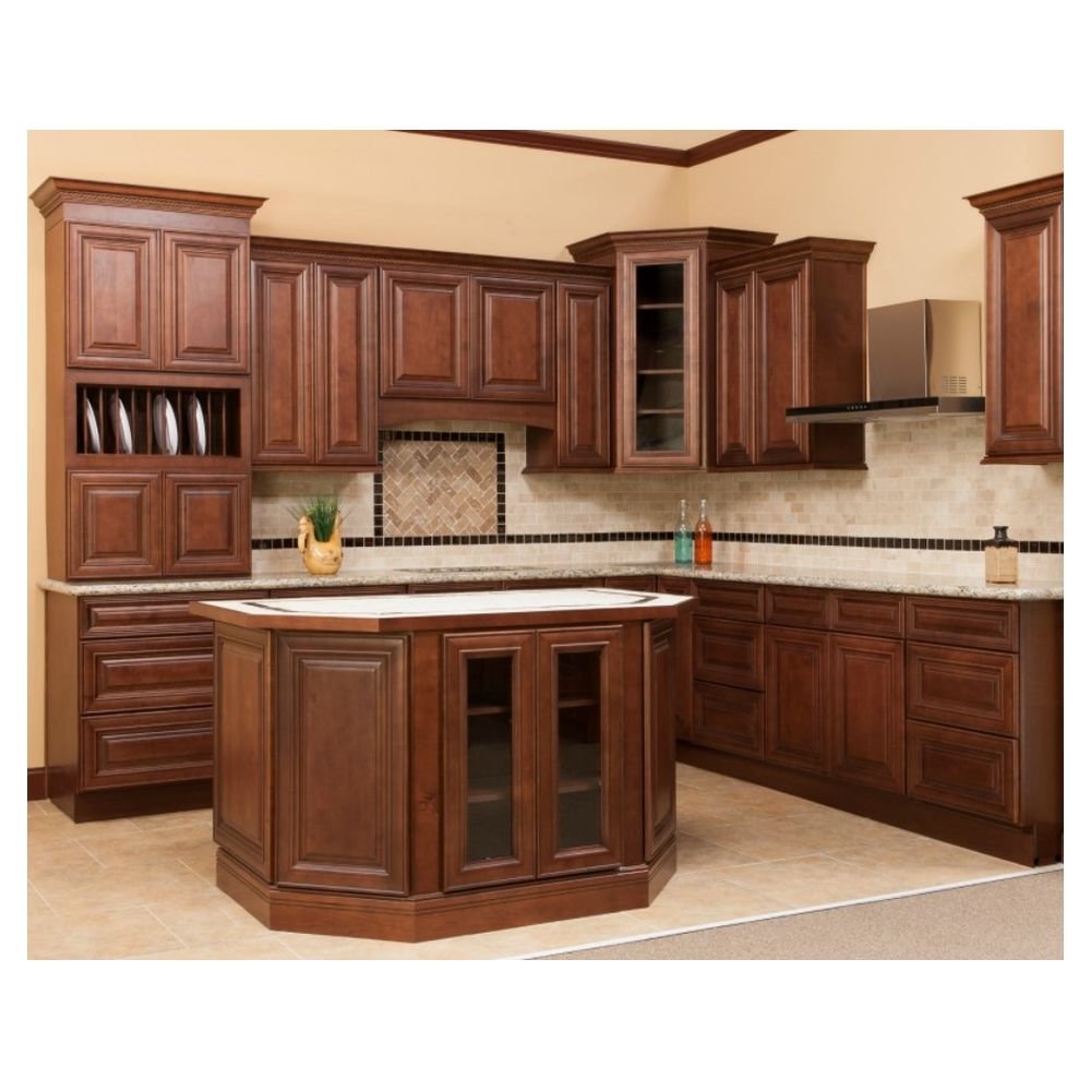 CBDMART Modern Design Cabinet Kitchen Cabinets Solid Wooden Kitchen Cabinets