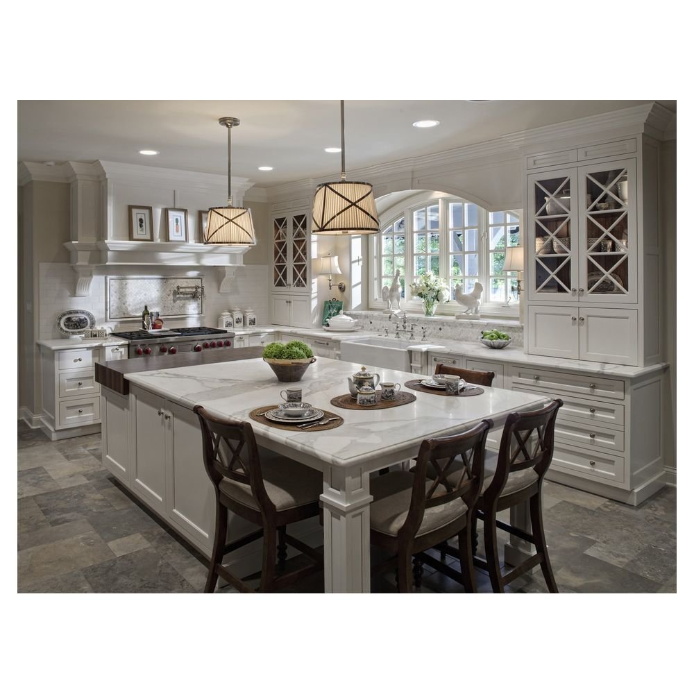 CBDMART Modern Design Cabinet Kitchen Cabinets Solid Wooden Kitchen Cabinets