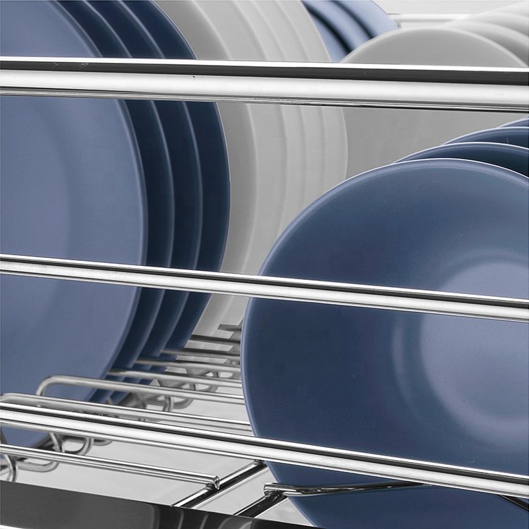 Stainless Steel Kitchen Cabinet Multipurpose Pull out Wire Drawer Basket Sliding Cabinet Organizer