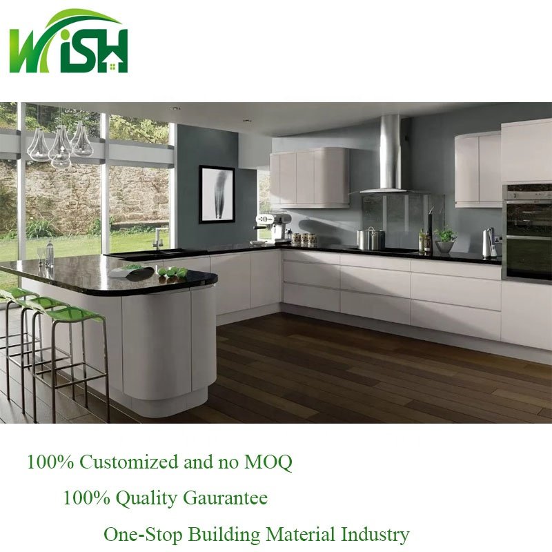 China Factory Price Antique Modern Cabinet Compact Lacquer American Style Kitchen Cabinet Set
