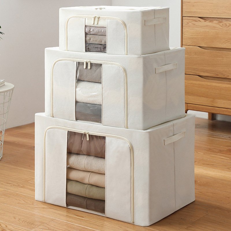 Steel frame Support Closet Organizer Box Oxford Collapsible Storage Box Portable Clothes Storage Box And Bins cube basket