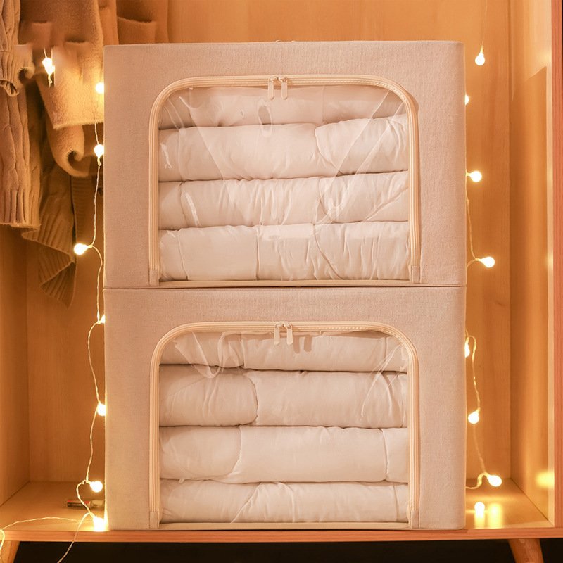 Steel frame Support Closet Organizer Box Oxford Collapsible Storage Box Portable Clothes Storage Box And Bins cube basket