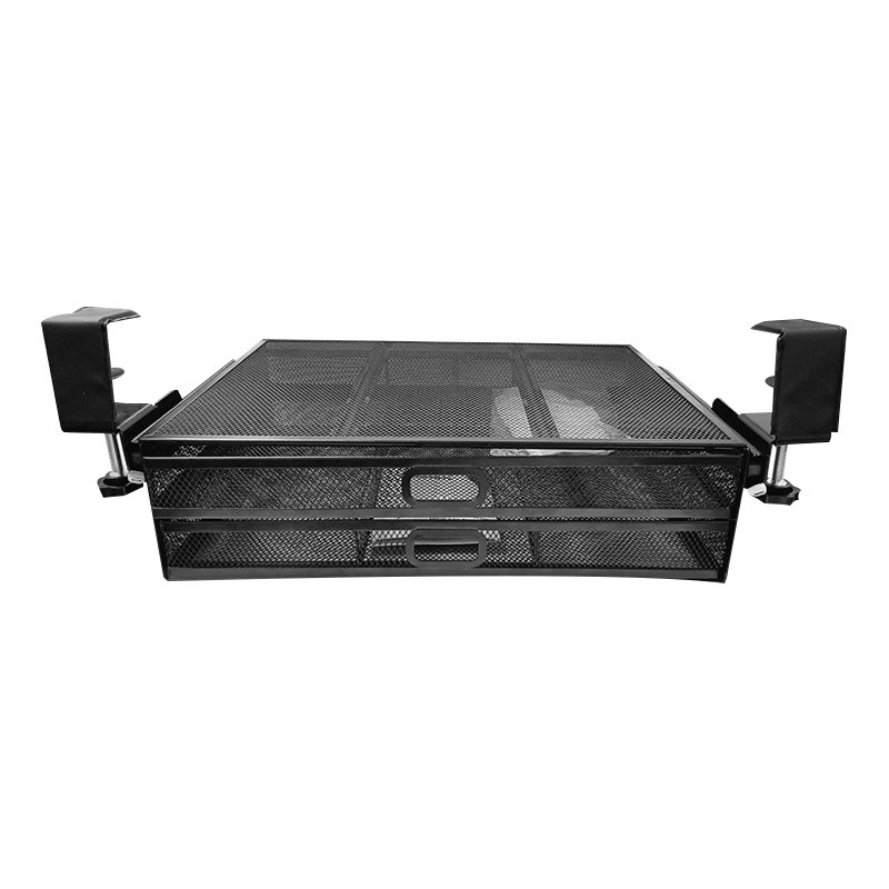 New metal mesh multifunctional creative bracket bracket drawer double wrought iron office desktop storage rack