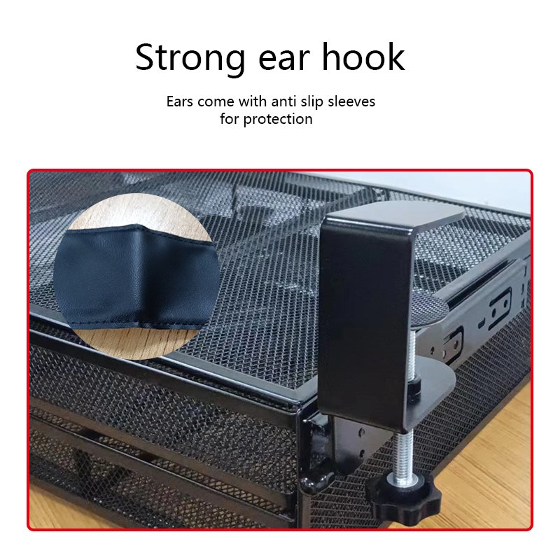 New metal mesh multifunctional creative bracket bracket drawer double wrought iron office desktop storage rack