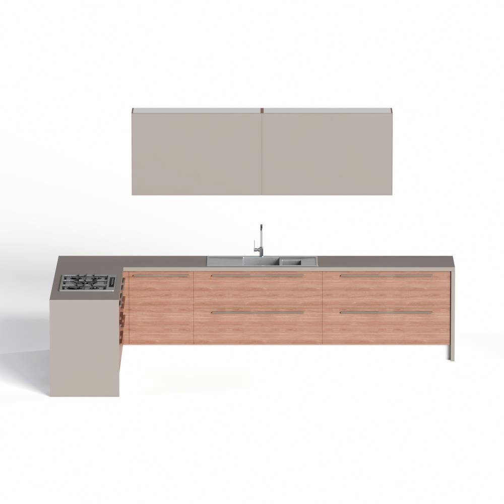 Aluminum Kitchen Cabinet Kitchen Cabinet Accessories Modern Design Cabinets Home Furniture Fashion Panel Apartment Sink Kitchen