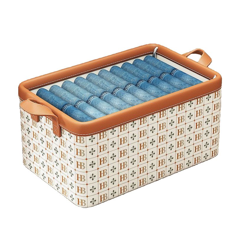 Clothing storage box Household wardrobe layering fabricT-shirt sorting storage basket large capacity Jeans sorting basket