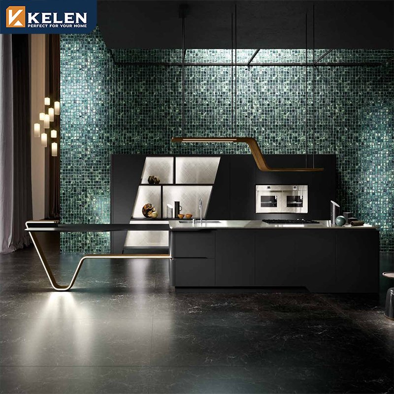 Kelen 2024 luxury custom designs furniture island imported manufacturer australian modern cupboard china kitchen cabinet