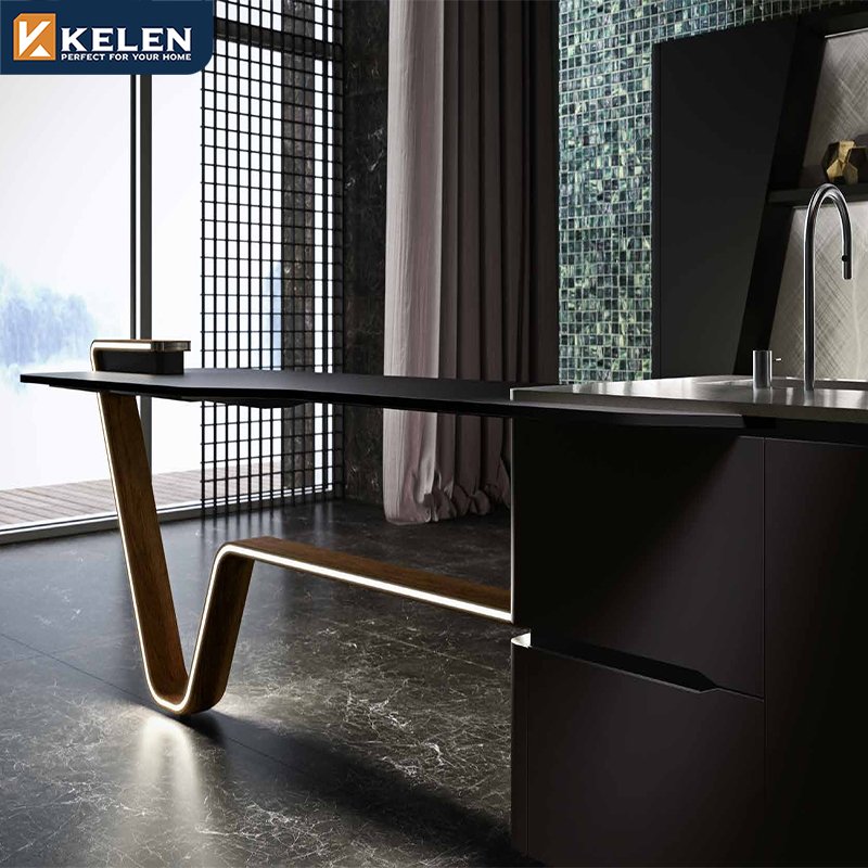 Kelen 2024 luxury custom designs furniture island imported manufacturer australian modern cupboard china kitchen cabinet