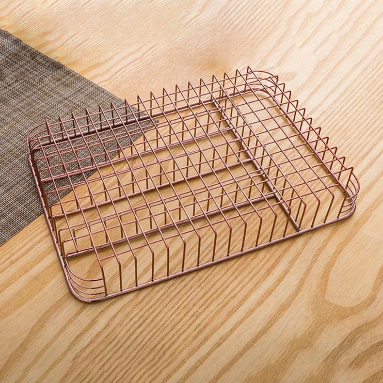 Kitchen Accessories Wire Drawer Organizer Storage Holder Closet Cabinet Rack
