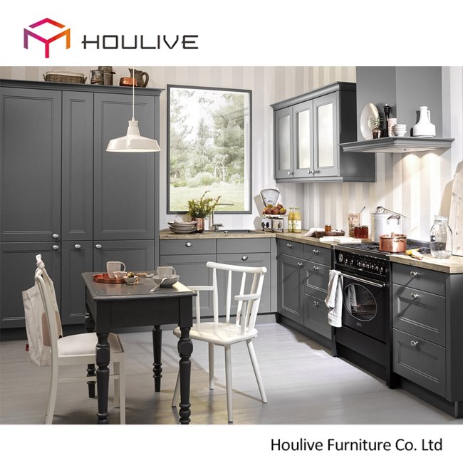 American standard Epresso shaker solid maple modular kitchen set cabinet dark color cupboard