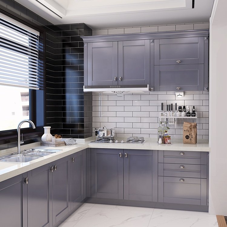 Classic Stainless Steel Commercial Kitchen Cabinet with Countertop Kitchen Corner Cabinets