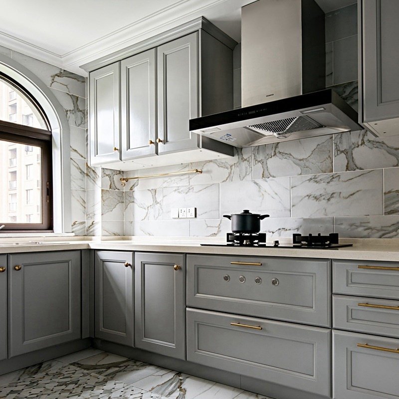 Classic Stainless Steel Commercial Kitchen Cabinet with Countertop Kitchen Corner Cabinets