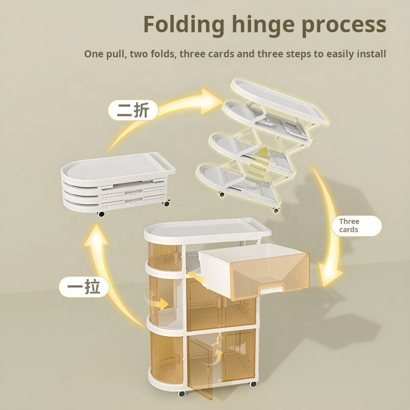 Household clothing toy organizer stackable foldable basket removable box plastic toy box foldable storage box