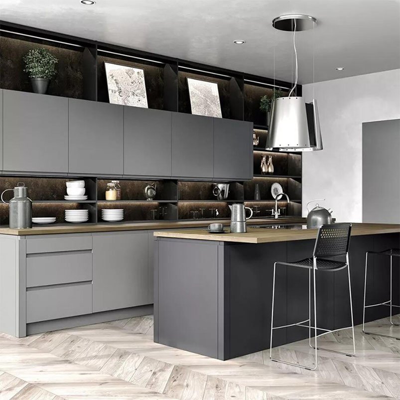 New design custom luxury matte cabinets private label supplier furniture matte cabinets