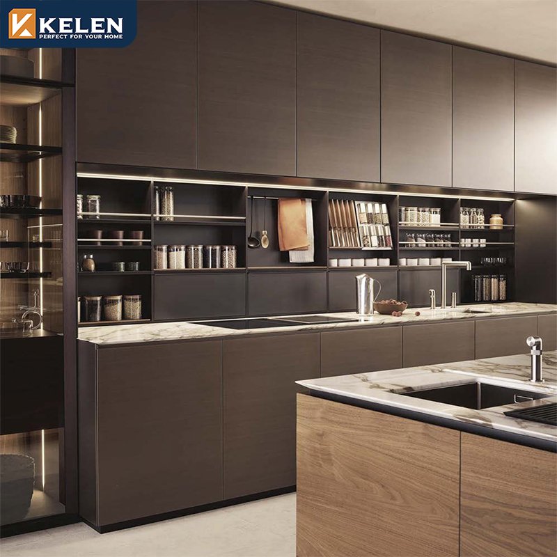 Kelen 2024 Fast Delivery American Custom Modular Modern Design Home Kitchen price Furniture rta kitchen cabinet manufacturers