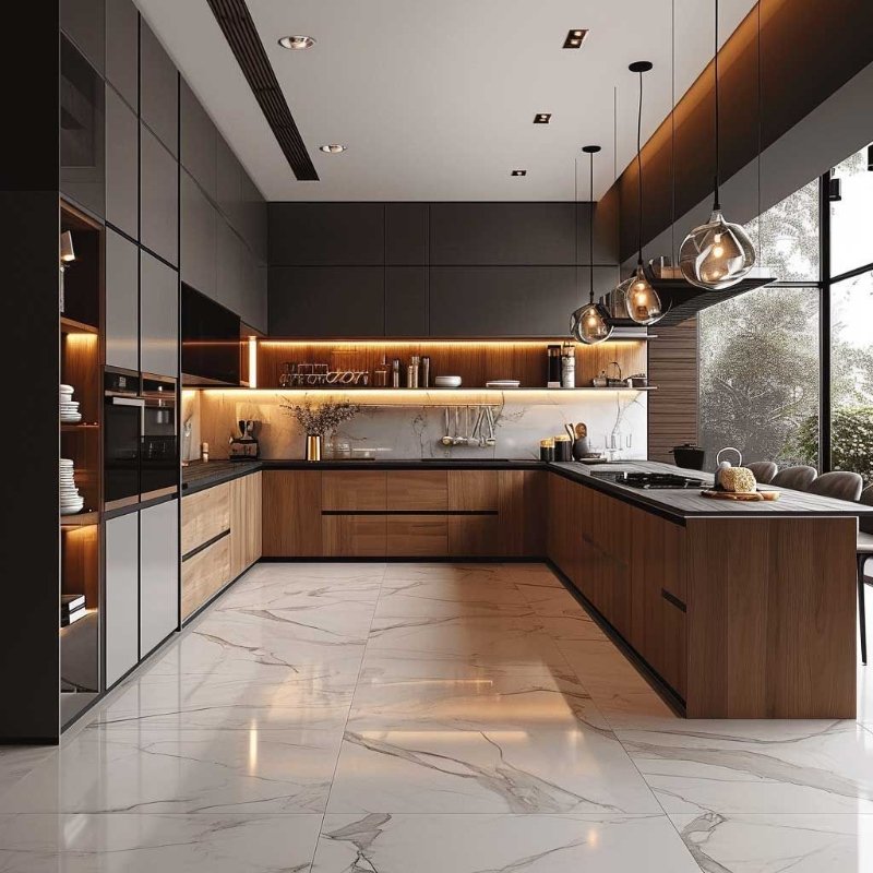 Island Kitchen Design Modular Kitchen Cabinets Modern RTA Kitchen Cabinets Price Custom Cupboards Cabinets