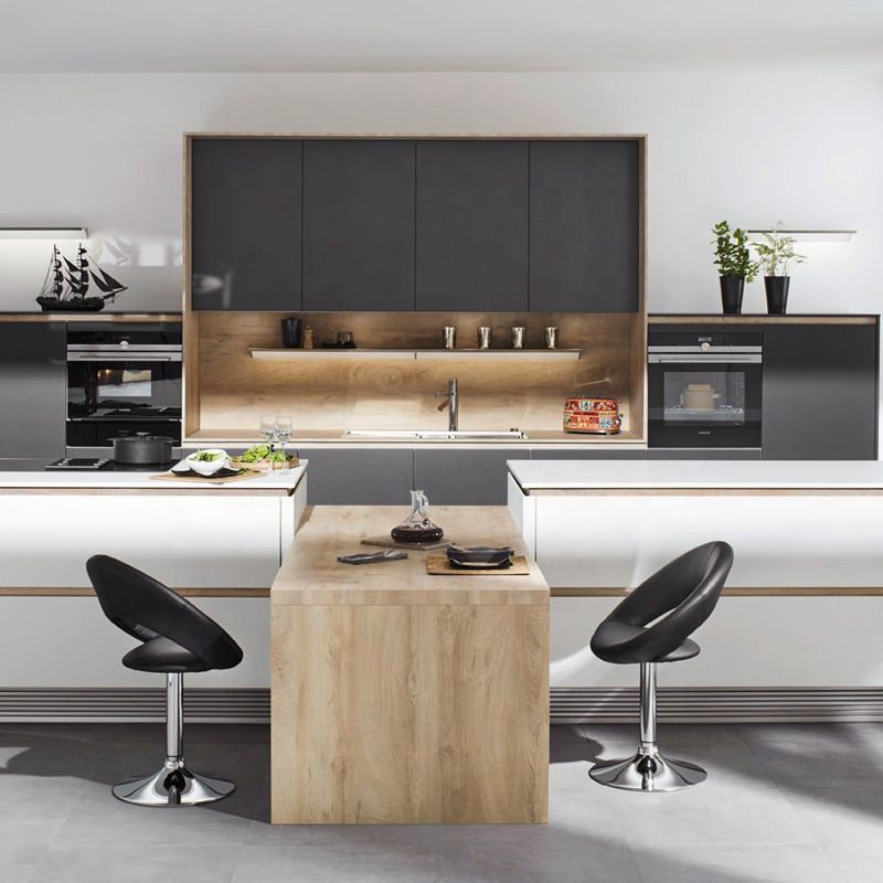 PA complete customized modern modular high gloss lacquer kitchen cabinet