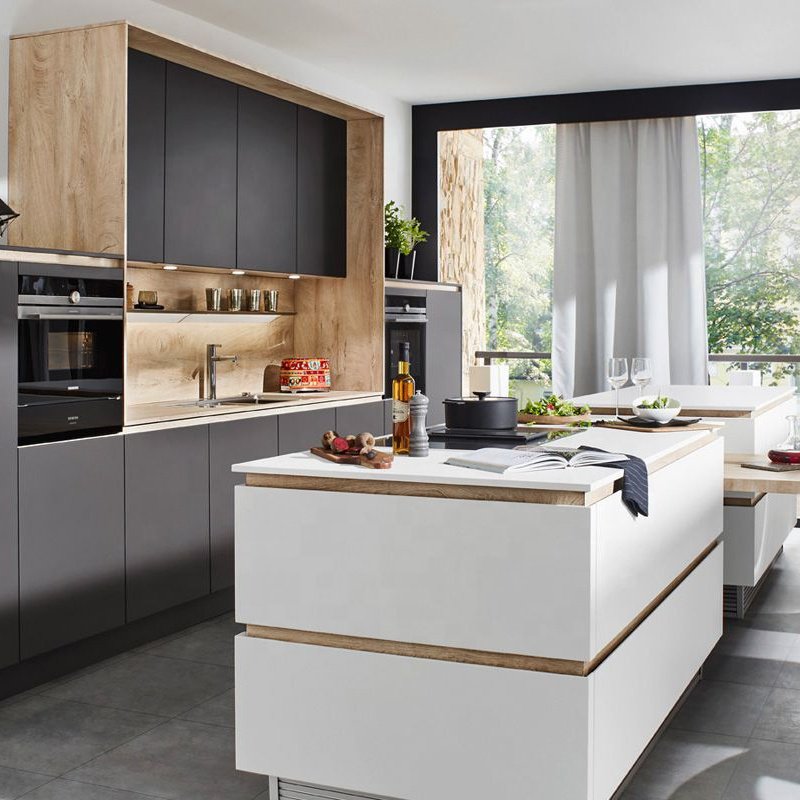PA complete customized modern modular high gloss lacquer kitchen cabinet