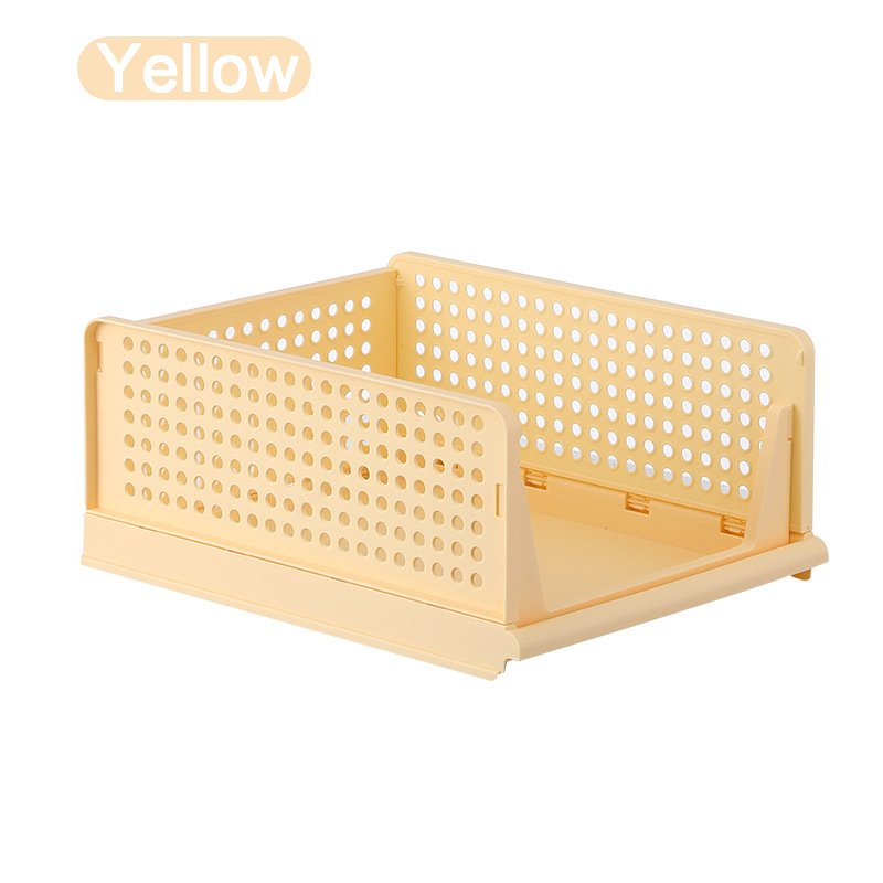 Clothes Storage Baskets Drawer Type Clothes Storage Rack Wardrobe Foldable Clothes Basket Plastic Storage Basket