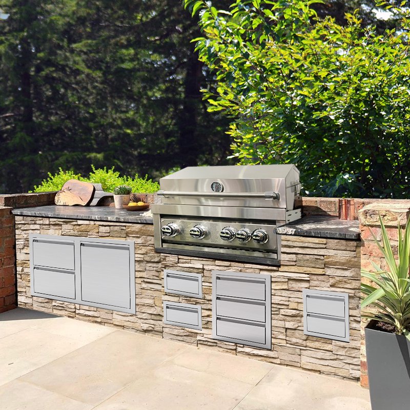 Door Base Cabinets Hinges Cabinet Doors Stainless Steel Outdoor Kitchen Cabinet Grill