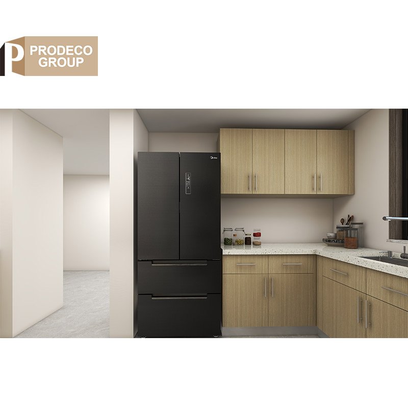Prodeco Custom Furniture American Soft Close Hinges Small Kitchen Wall Cabinet Set with Sink Design of Modern Kitchen