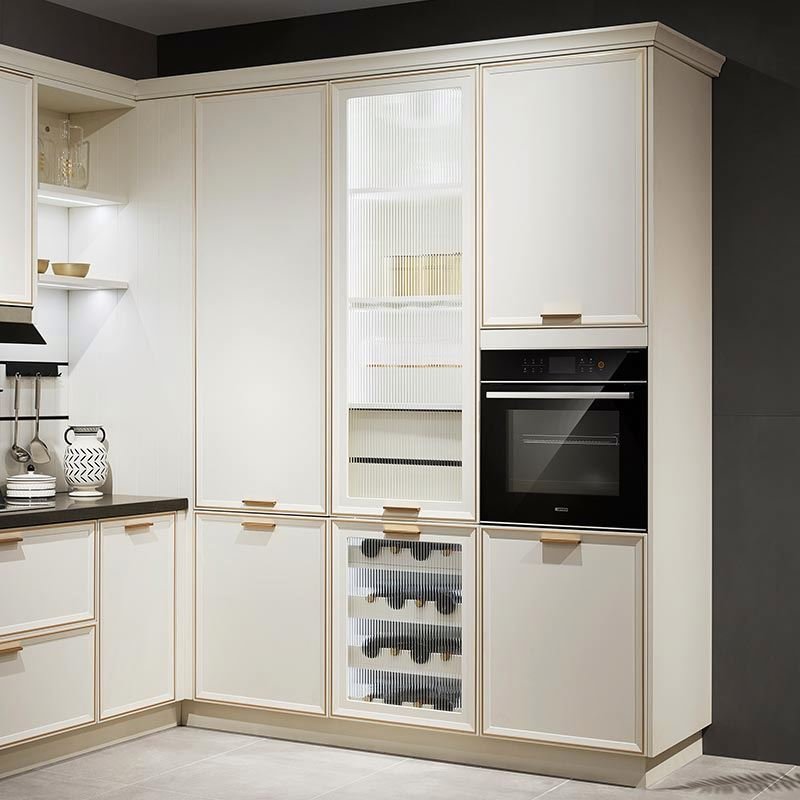 French U White Small Shaped Shape Type Shape L Cabinets Style Hanging Wall Units Set Furniture Kitchen Cabinet