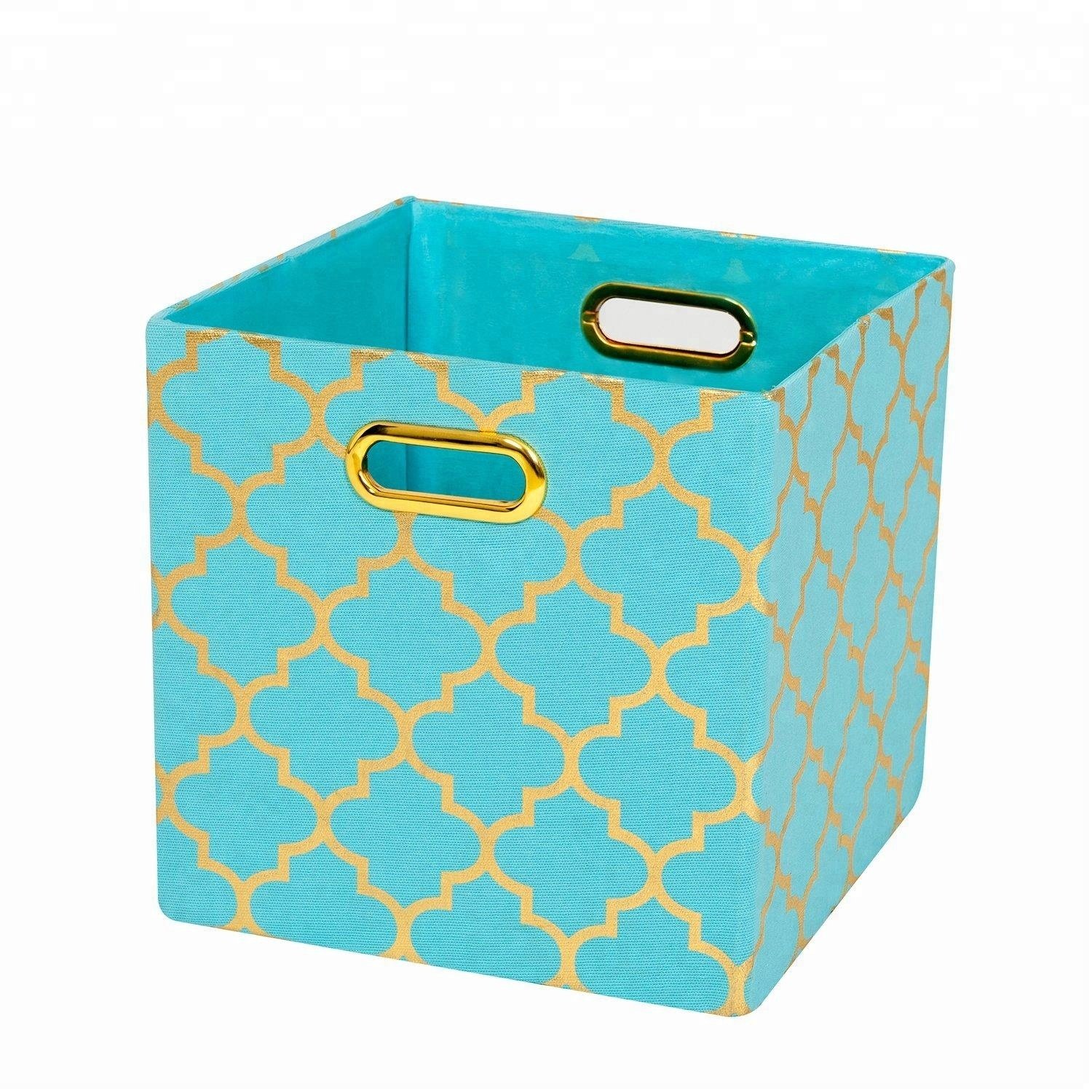 KUYUR Foldable Storage Bins Boxes Cubes Container Organizer Baskets Fabric Drawers Square Clothing Organizer Modern Folding 0.69