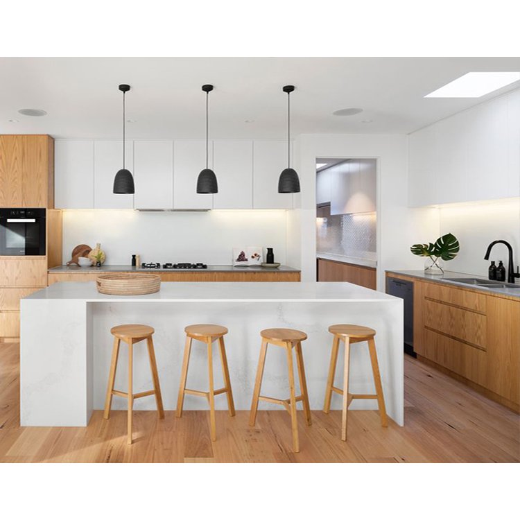 Customize new model wood cabinets modern style complete sets small wooden kitchen cabinet