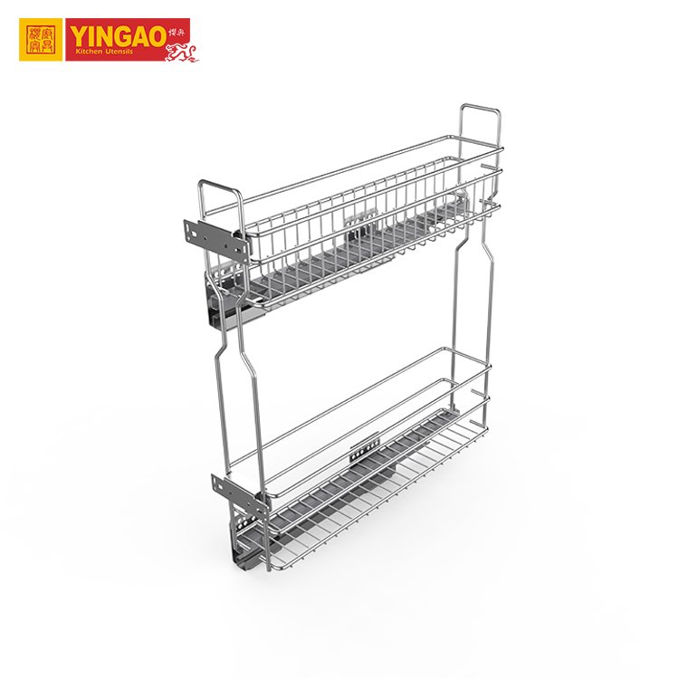 Multi-function pull out baskets wire storage drawers kitchen wire basket