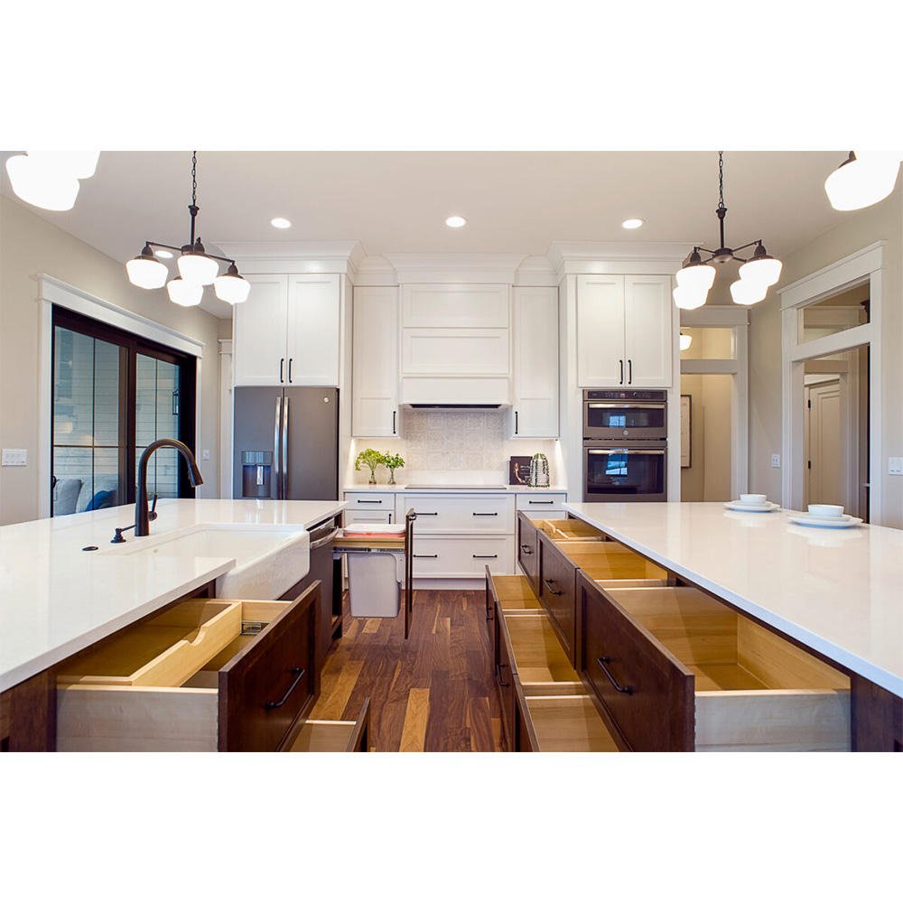 Ready to Assemble Solid Wood Kitchen Cabinets Modern Design Cabinet For Home Furniture