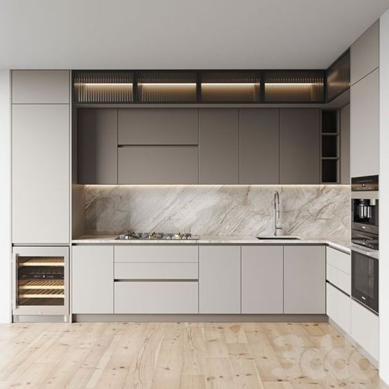 Kitchen Cabinet Supplier Wholesale Lacquer Kitchen Cabinet Modern Hot Selling Modular Kitchen Design Cabinets Set