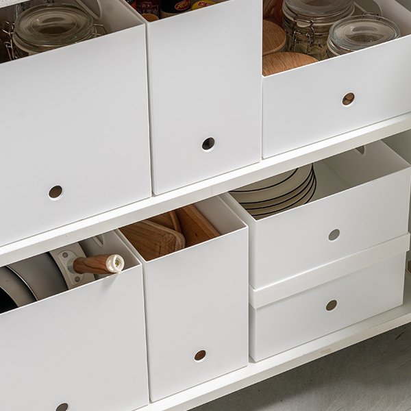 Household storage box sundries storage basket drawer library bookshelf matching dust proof kitchen dormitory box