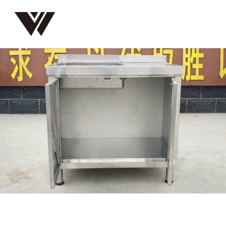 2020 NINGBO WELDON New Custom Made High Quality Outdoor Stainless Steel modular Kitchen Cabinet Design with stove and water tank