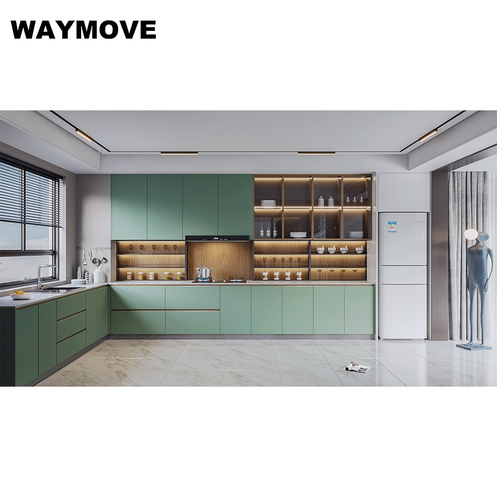 WAYMOVE Luxury Modern French Kitchen Cabinet Sink Door Panel Lacquer Acrylic Surface Buy Modern Luxury Kitchen Appliances