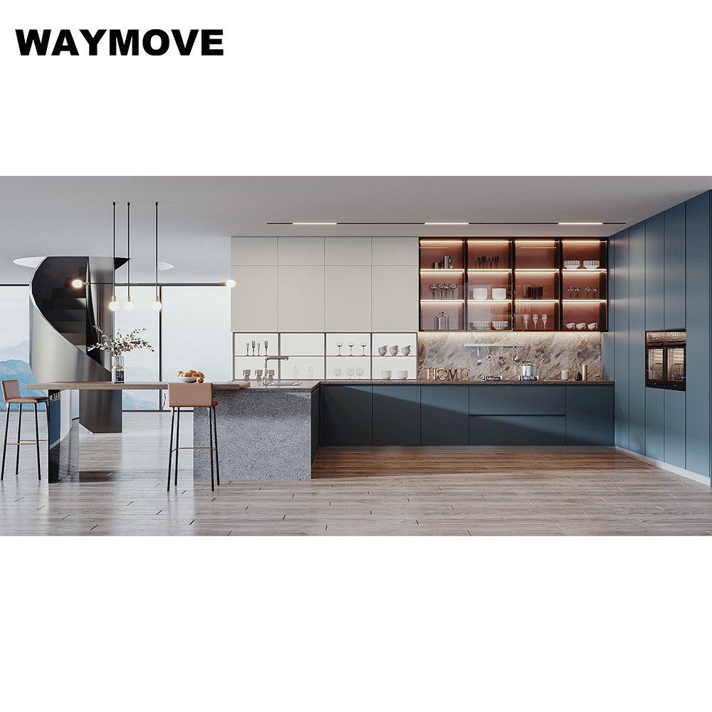 WAYMOVE Luxury Modern French Kitchen Cabinet Sink Door Panel Lacquer Acrylic Surface Buy Modern Luxury Kitchen Appliances