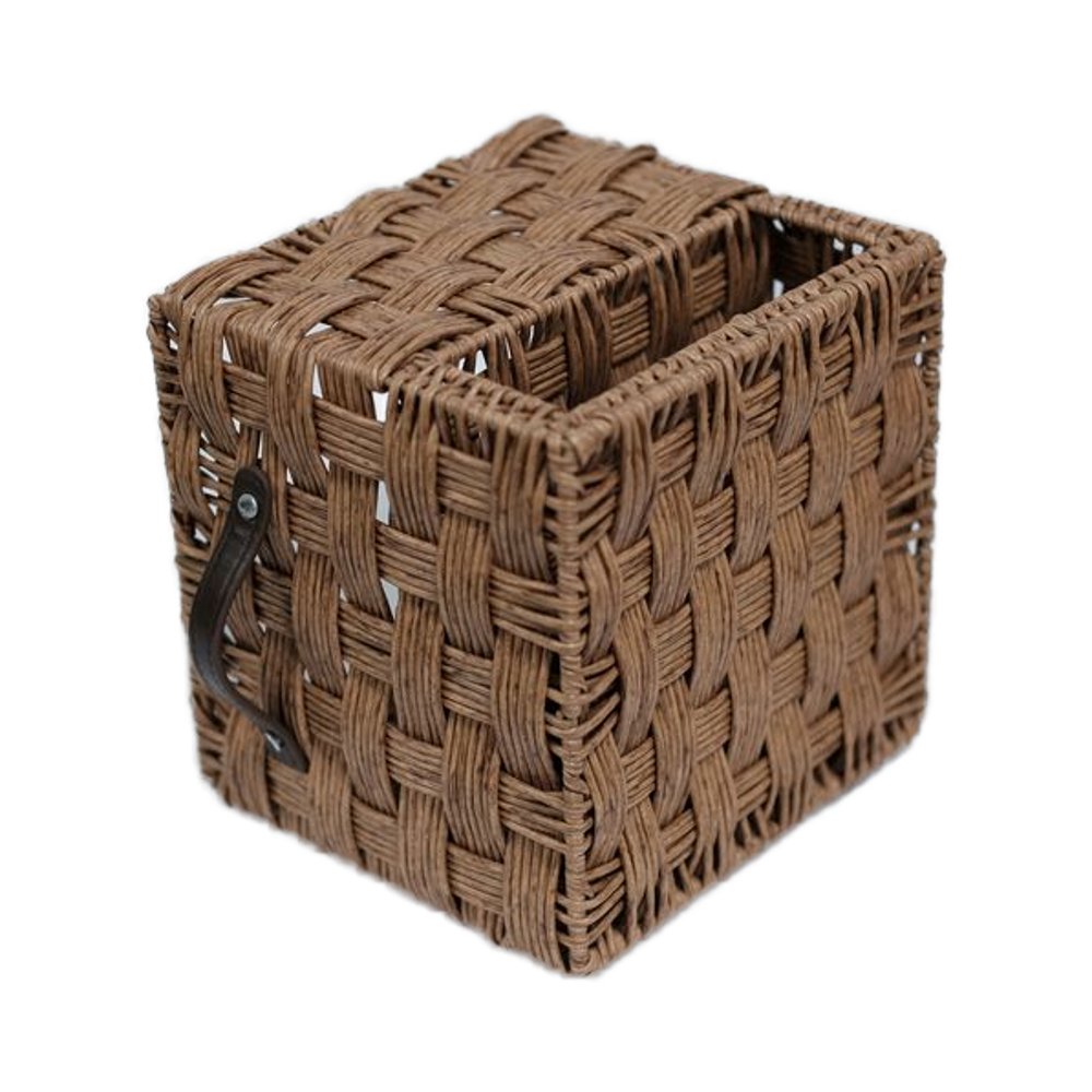 Wholesale Natural Rattan Wicker Foldable Storage Basket round Pattern Economy Woven Basket for Kitchen & Home Organization